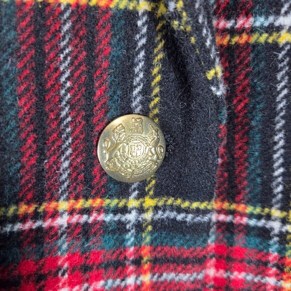 J Crew Stewart Tartan Wool-Blend Schoolboy Blazer Jacket Plaid Black Red Holiday - Picture 6 of 14